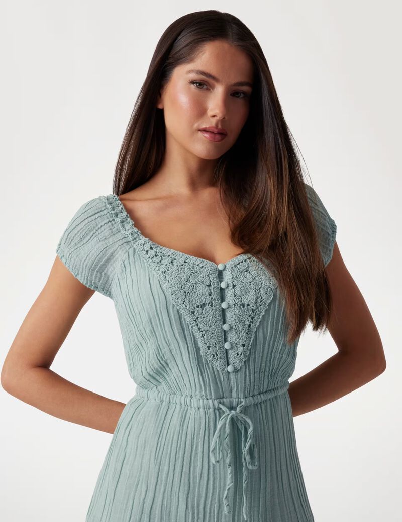 A-line gauze dress