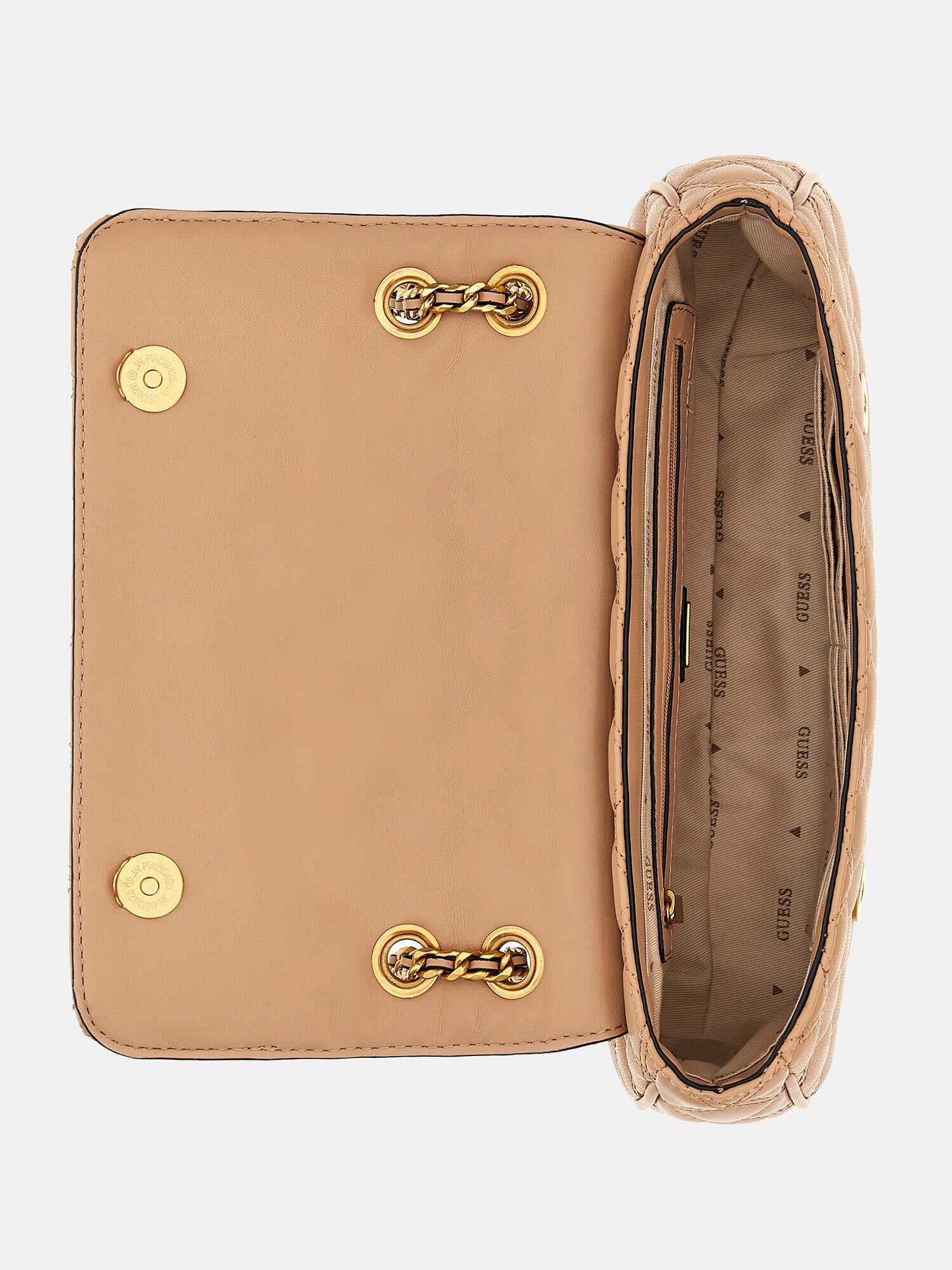 Shop GUESS Online Giully Quilted Crossbody Bag