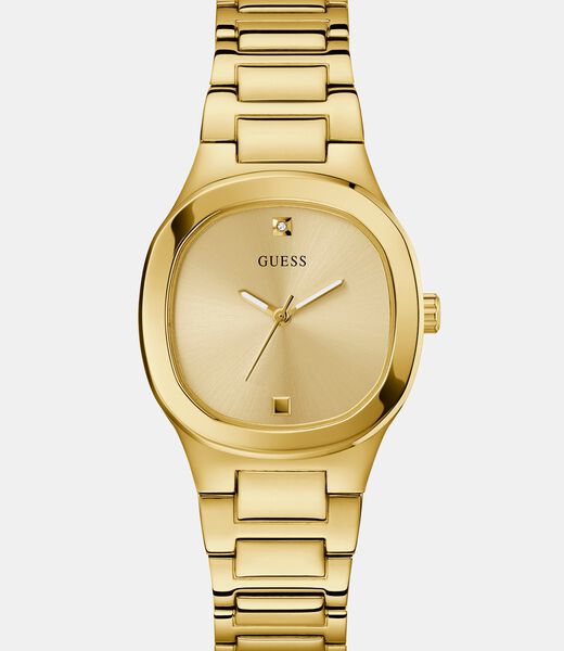 Stainless steel analogue watch