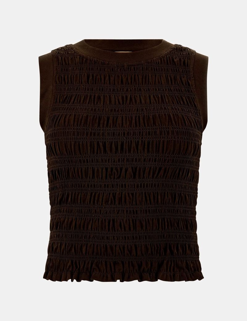 Smocked tank top