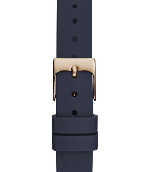 Navy Rose Gold Tone Analog Watch