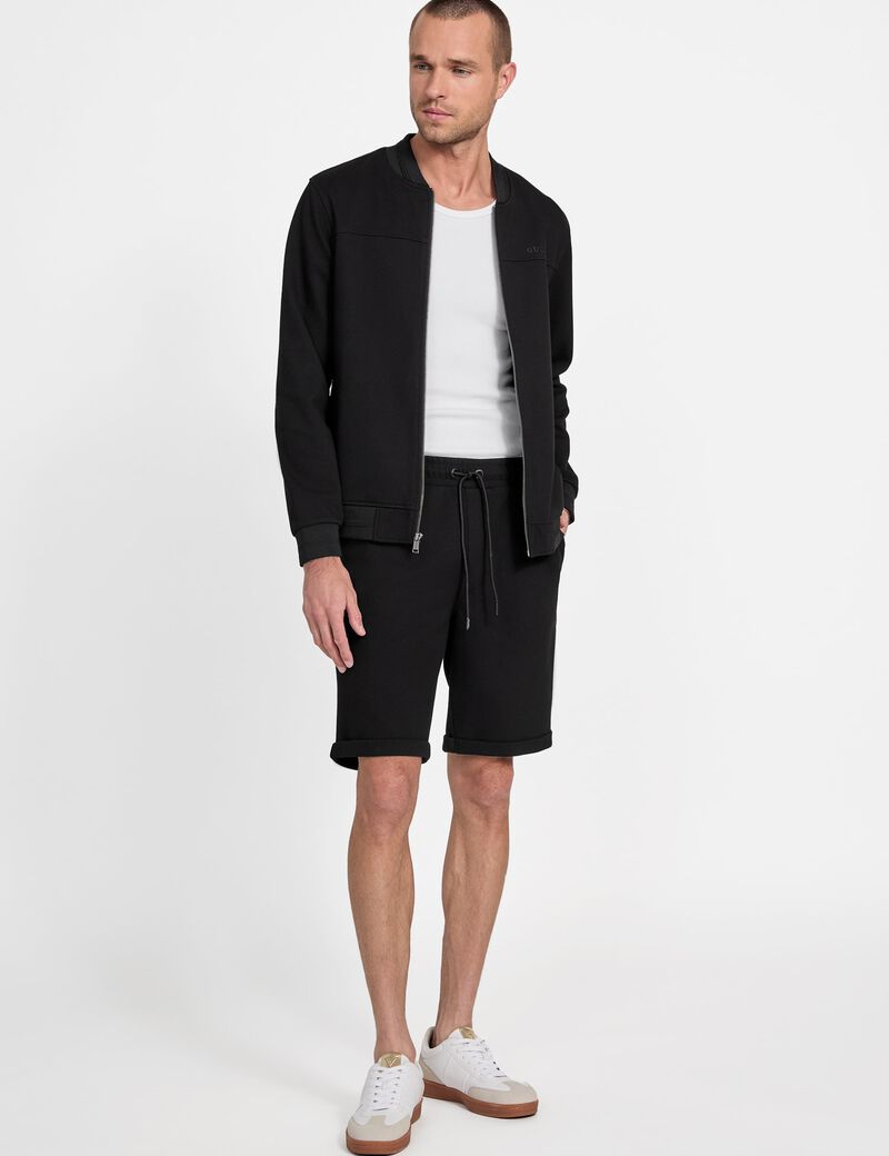 Giovanni textured bomber jacket