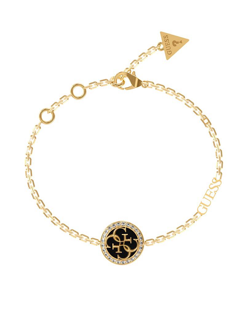 Black 4G Logo Bracelet Gold