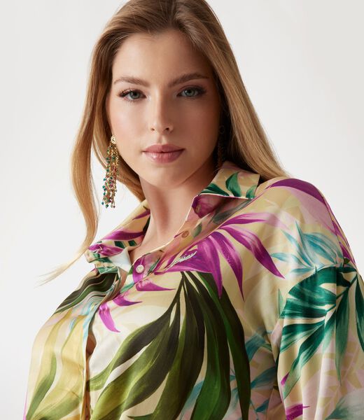 قميص ساتان قصير