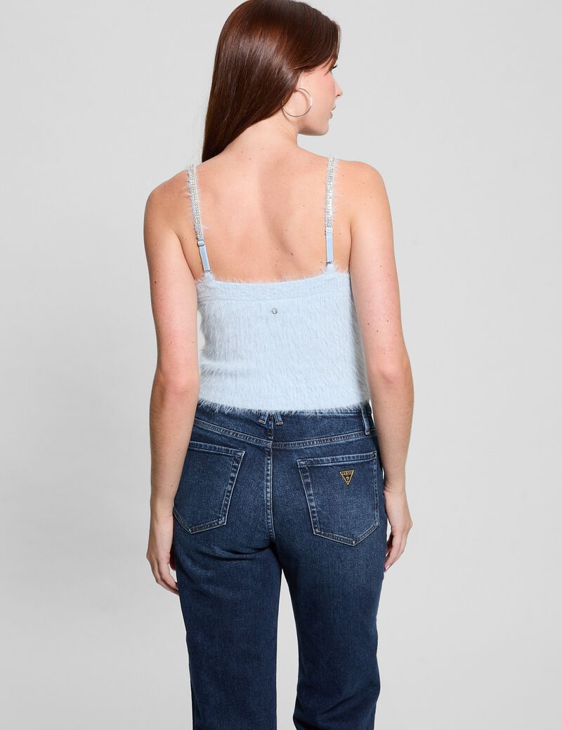 Fuzzy yarn top