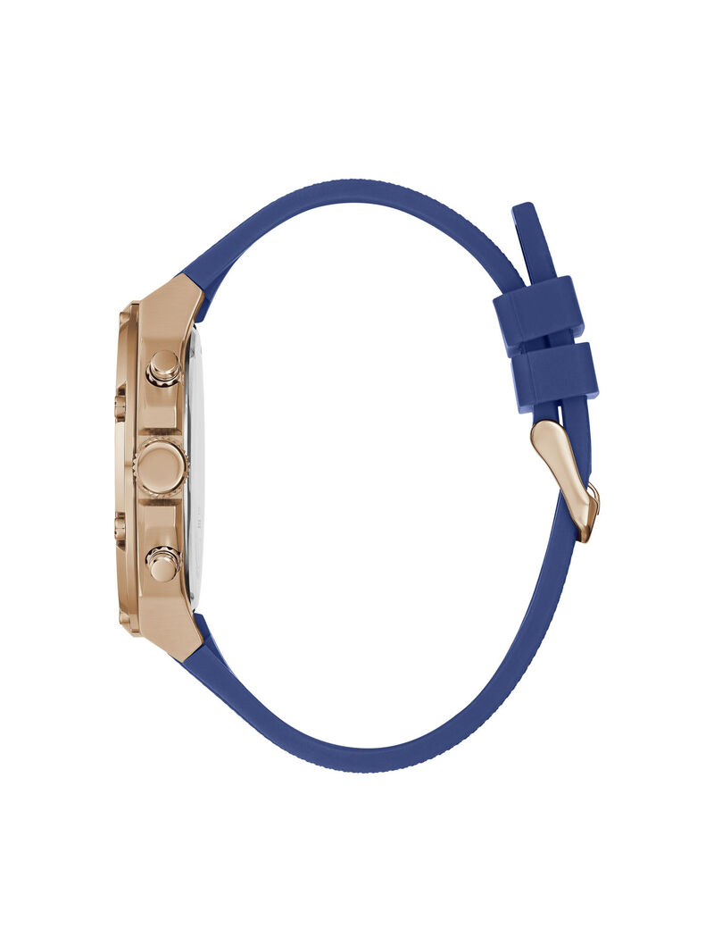 Rose Gold And Blue Multicomplication Watch