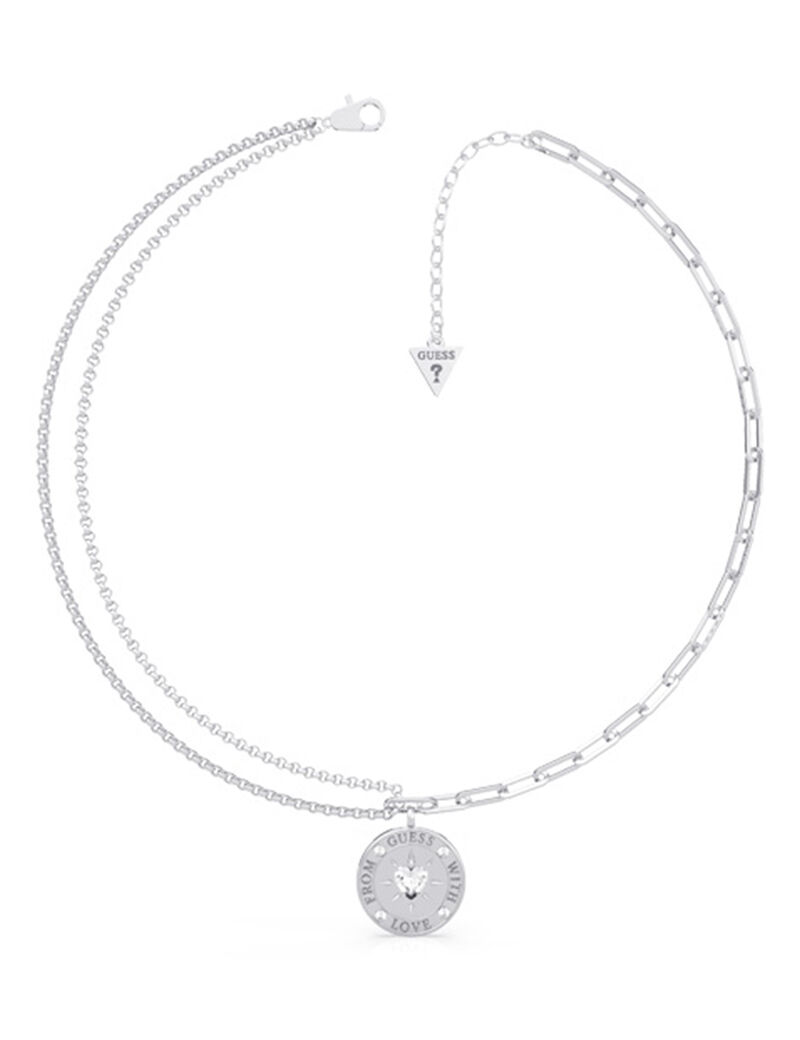 15-17  Dbl Chain 20Mm Coin Rh