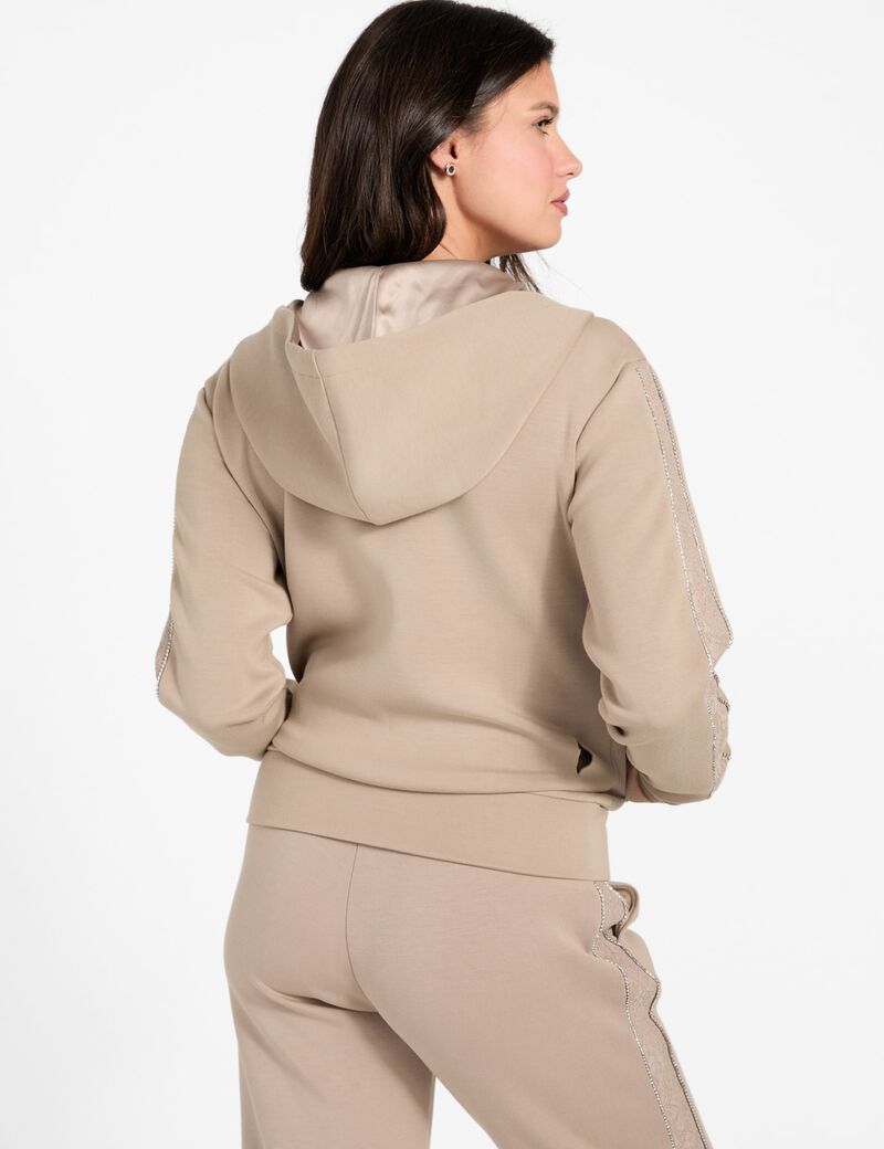 Scuba sweatshirt with hoodie