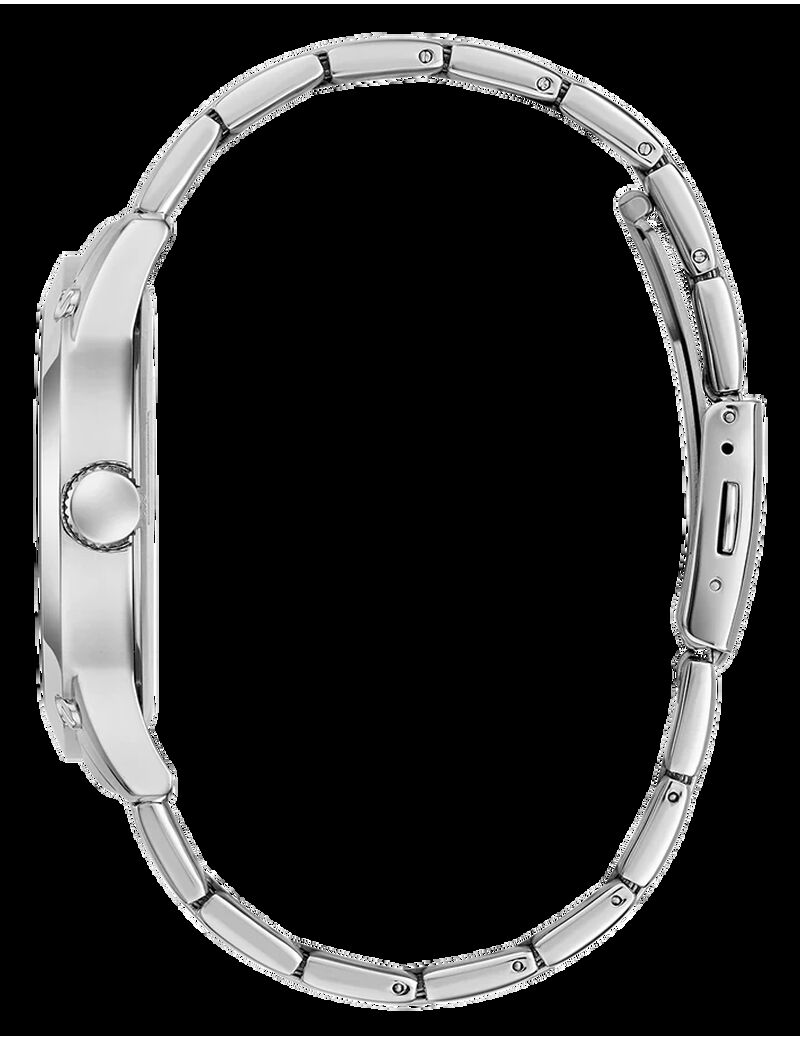 Mens Silver Tone Analog Watch