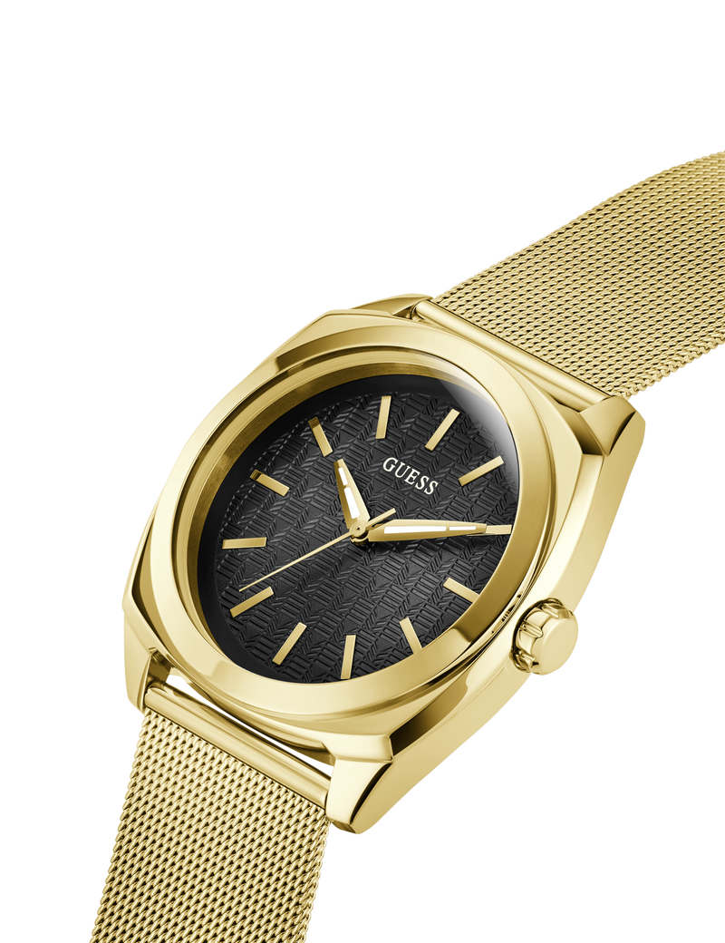 Mens Gold Tone Analog Watch