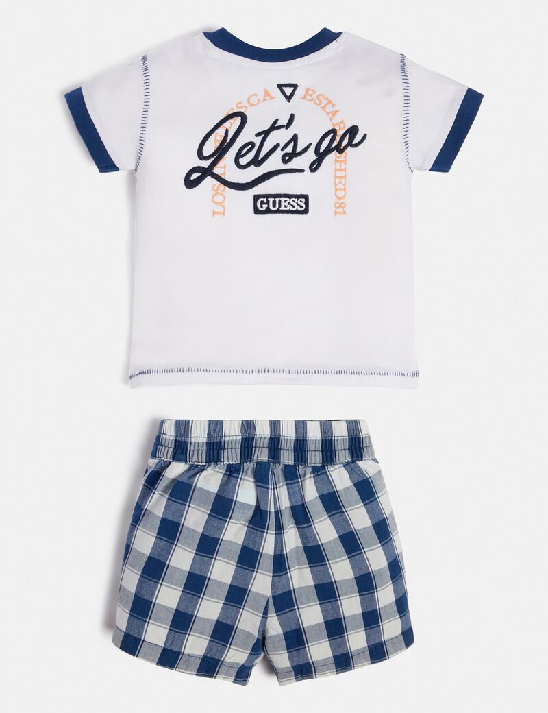 T-shirt and poplin shorts set