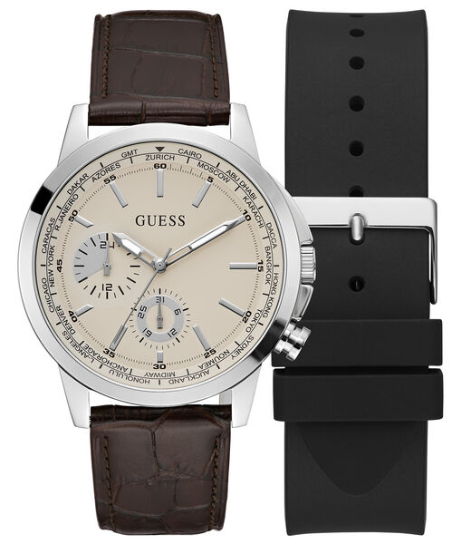 Multi-function watch with interchangeable strap