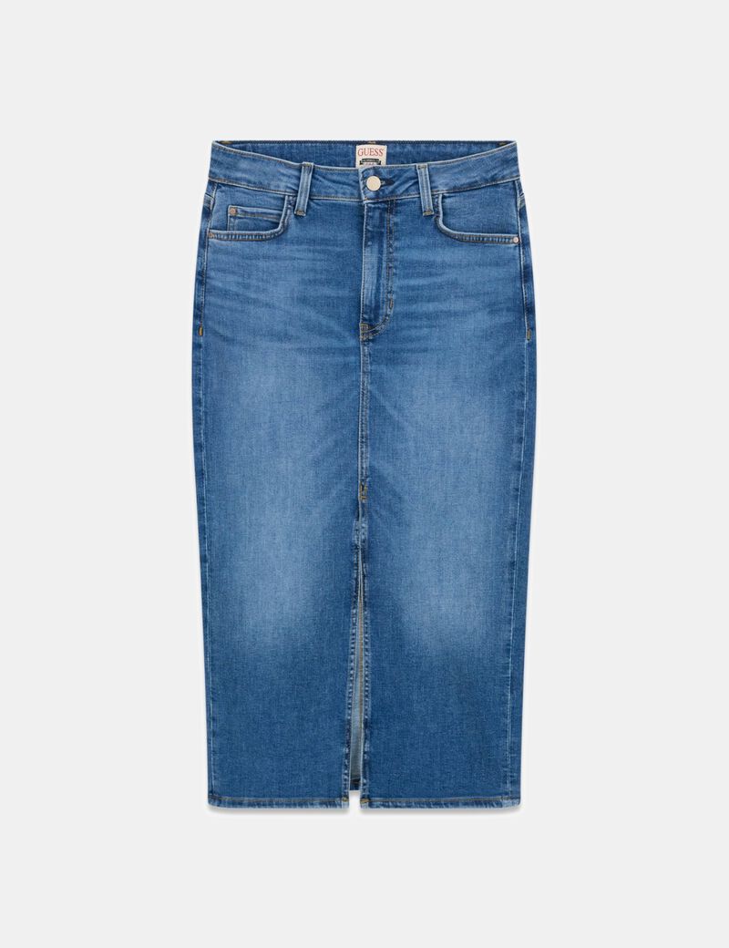 guess mila midi skirt
