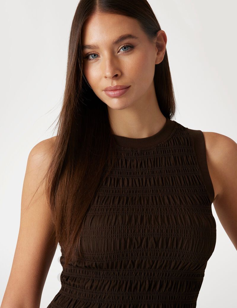 Smocked tank top