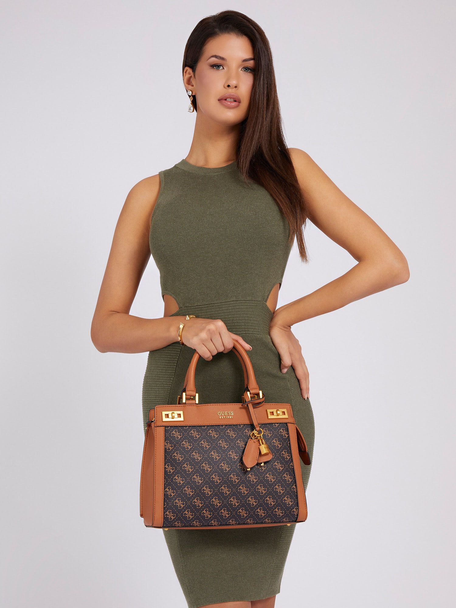 Guess katey luxury satchel best sale
