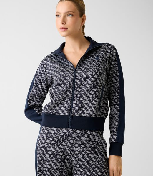 Printed logo full-zip sweater Printed logo full-zip sweater