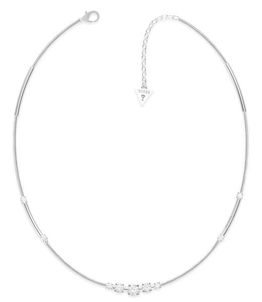 16-18'' Chain & White Cubic Zirconia Rh