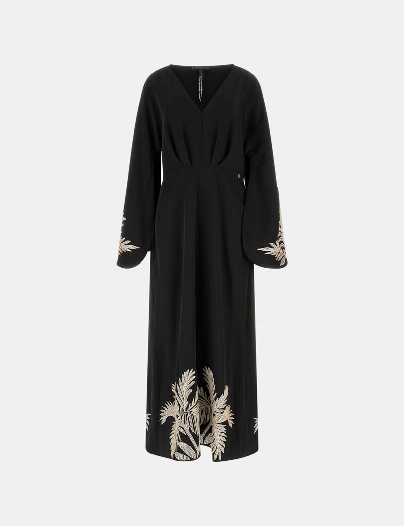 Embroidered maxi dress