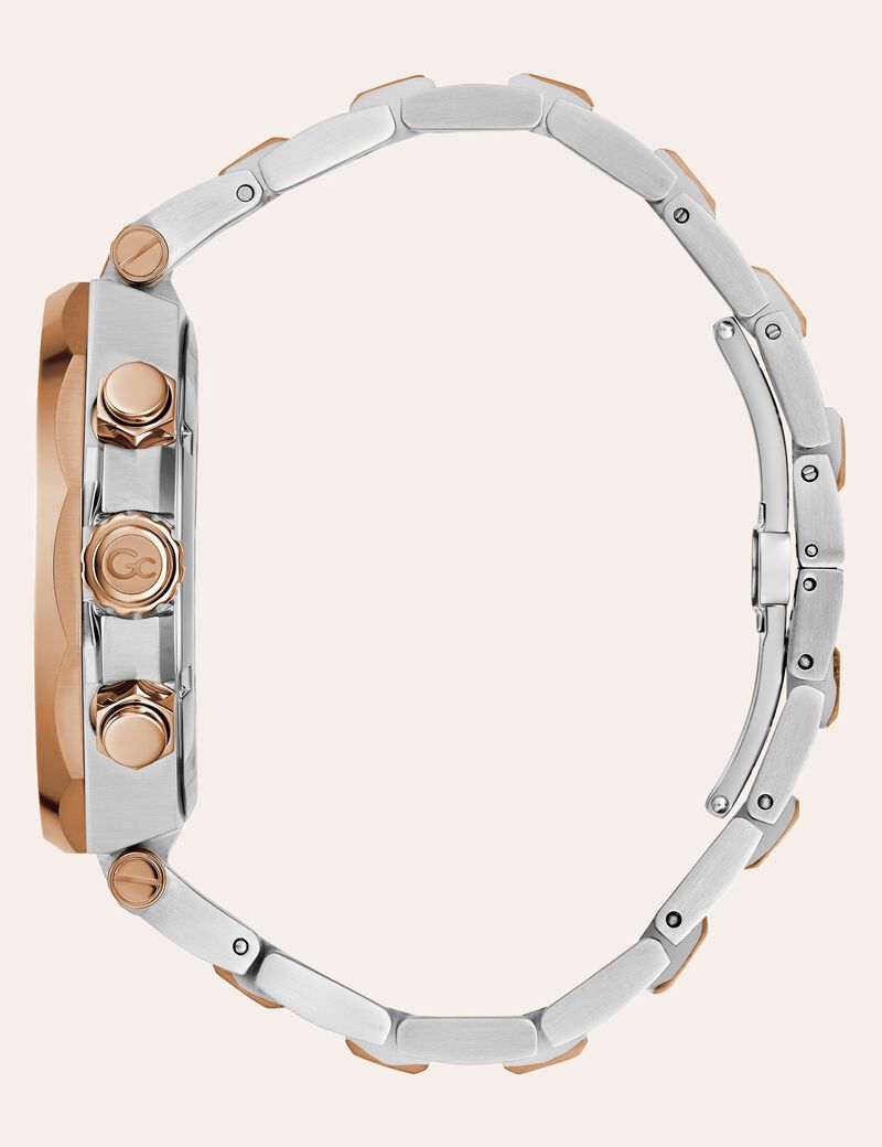 GC steel chronograph watch