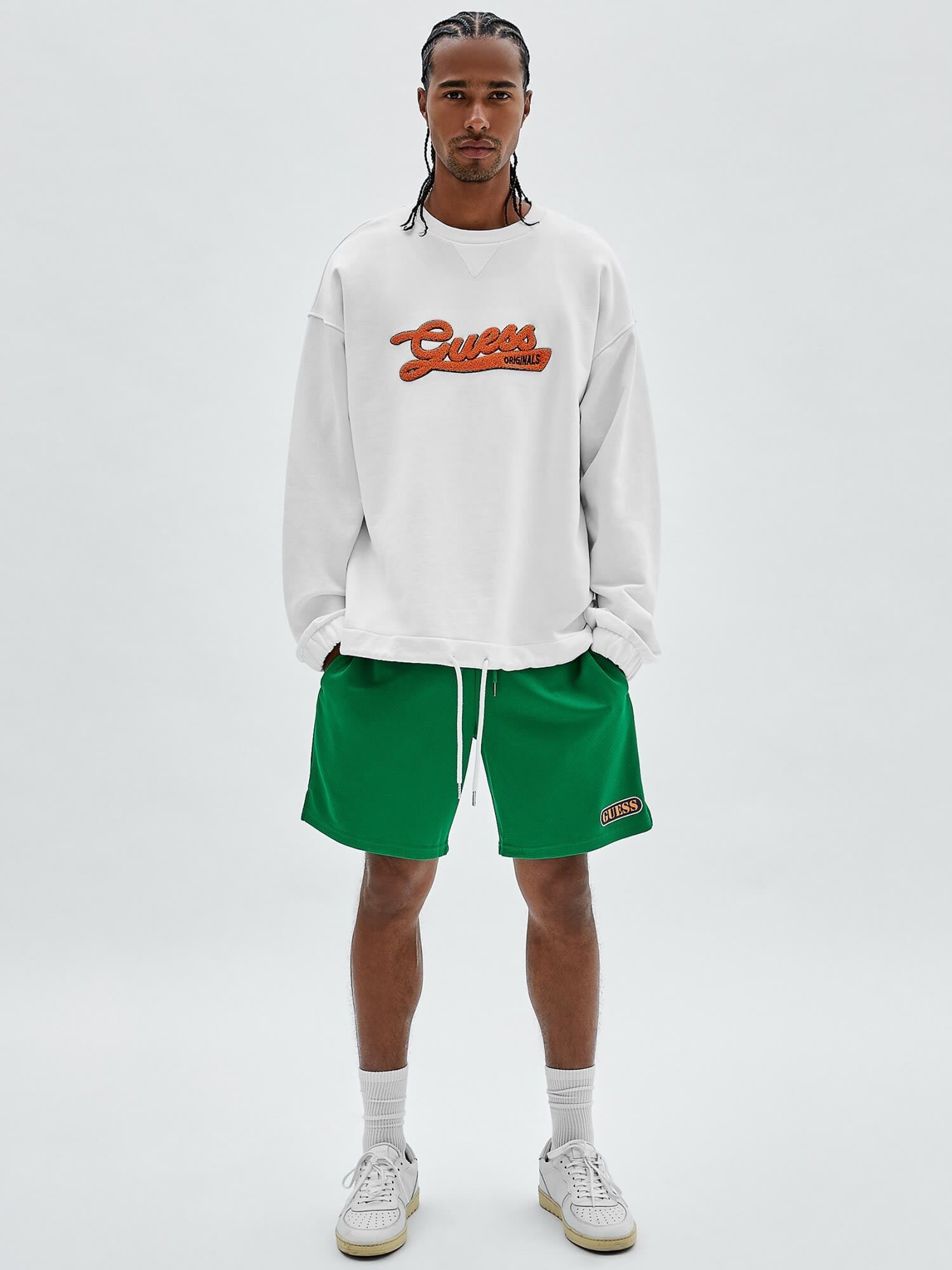 Guess store green hoodie