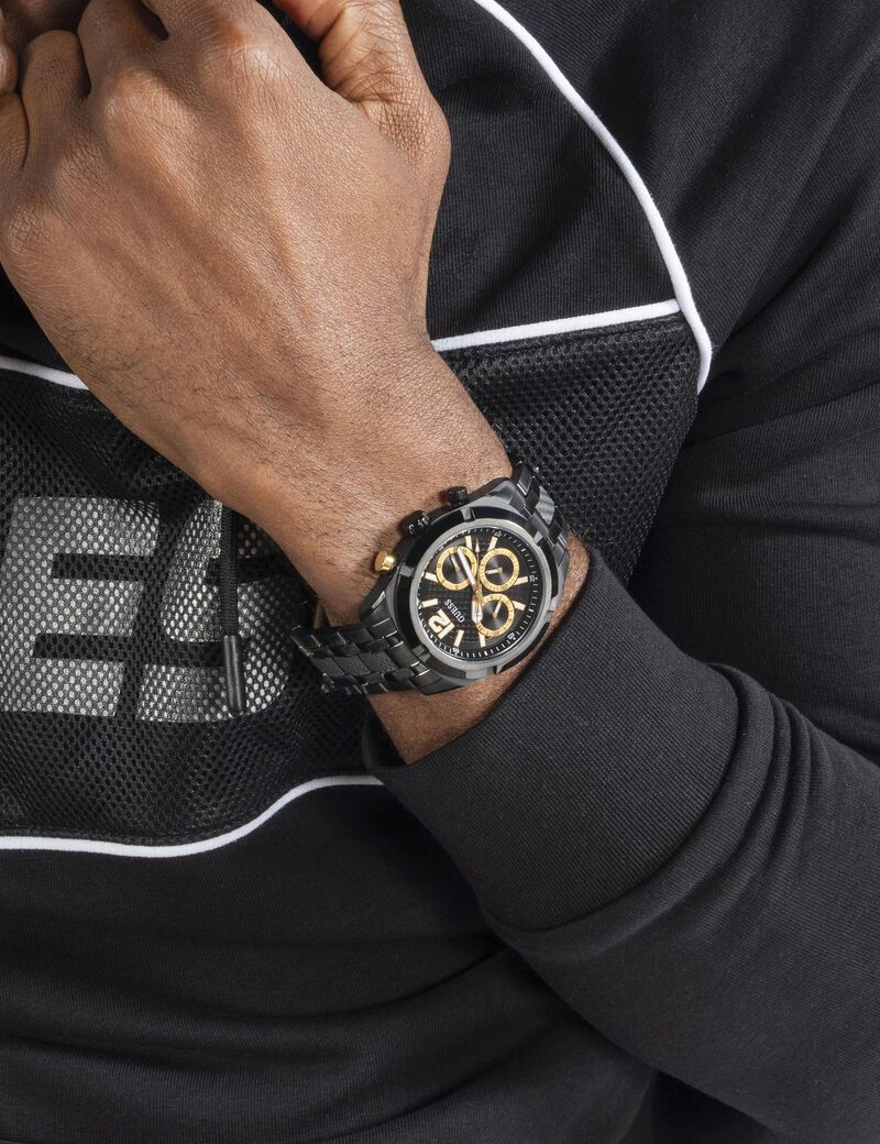 ساعة متعددة الوظائف مصنوعة من الفولاذ المقاوم للصدأ