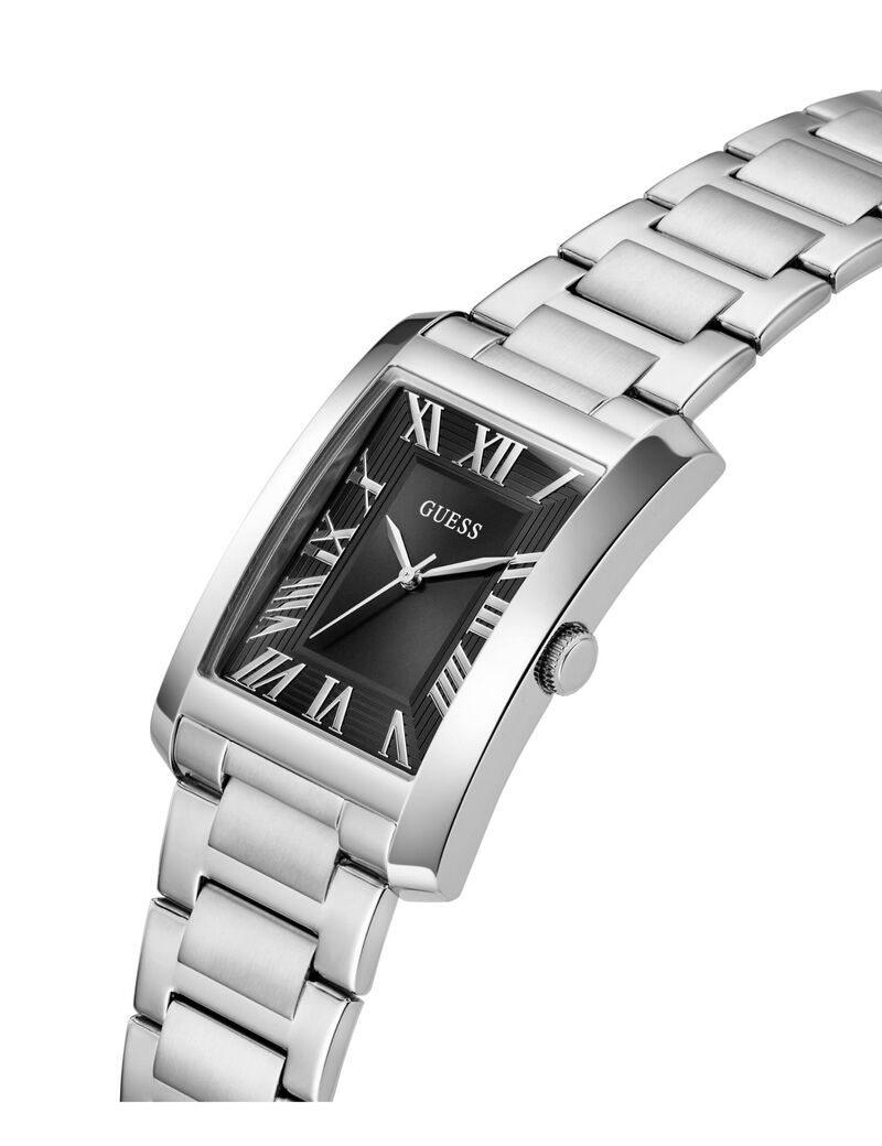 Mens Silver Tone Analog Watch