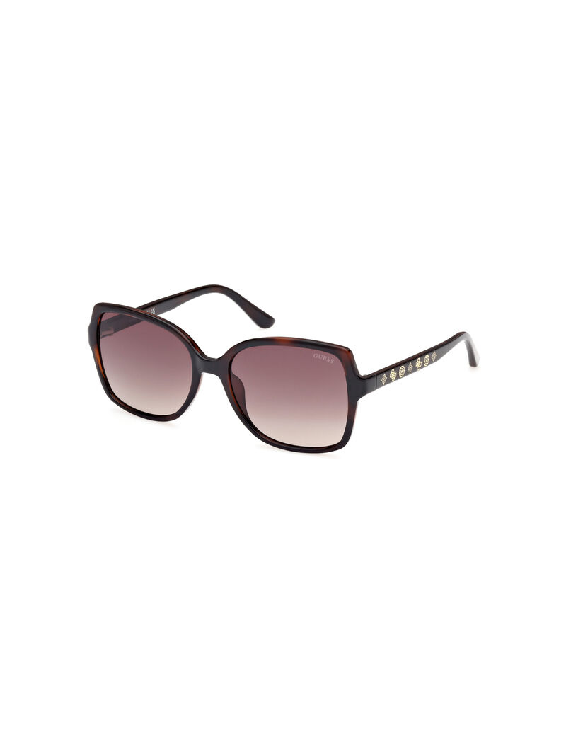 Injected Sun Glasses F Dark Havana Gradient Brown