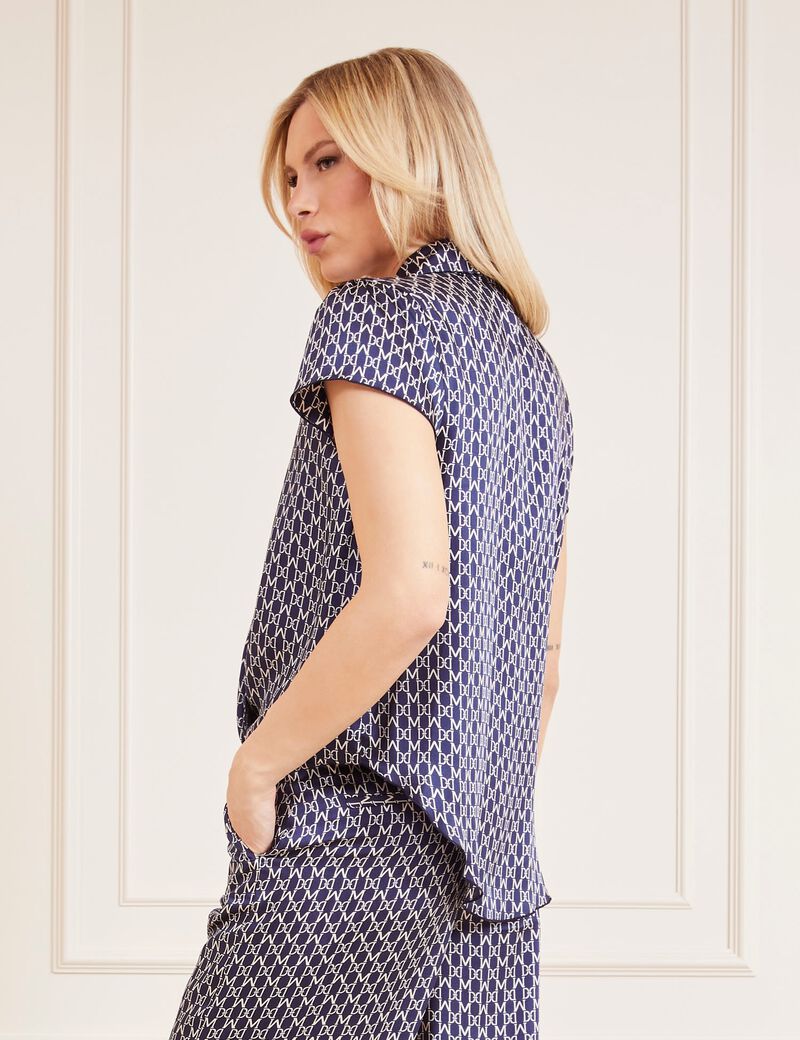 Marciano all over logo blouse