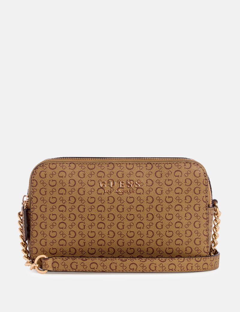 Saffron double zip crossbody bag