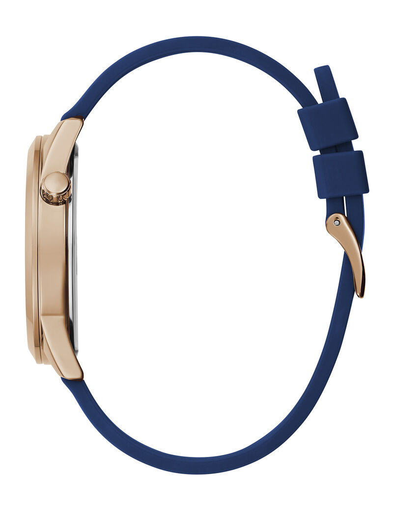 Blue Rose Gold Tone Analog Watch