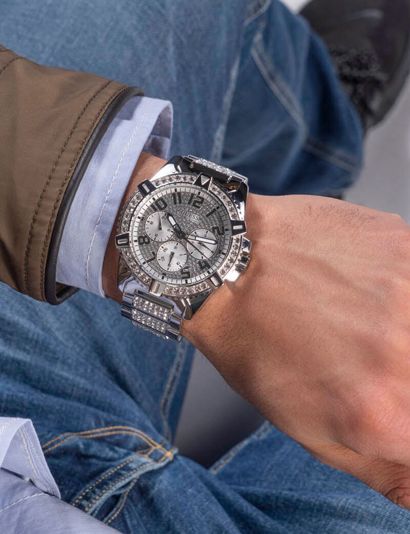 Silver Multifunction Watch