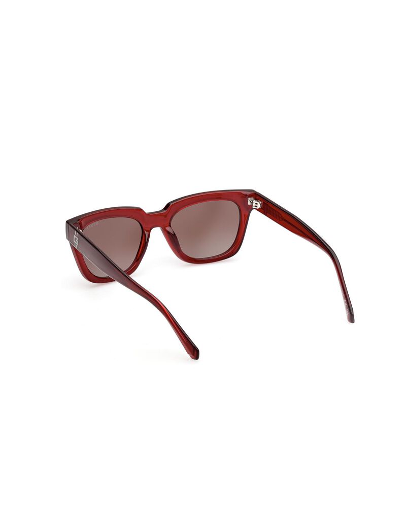 Square red gradient sunglasses