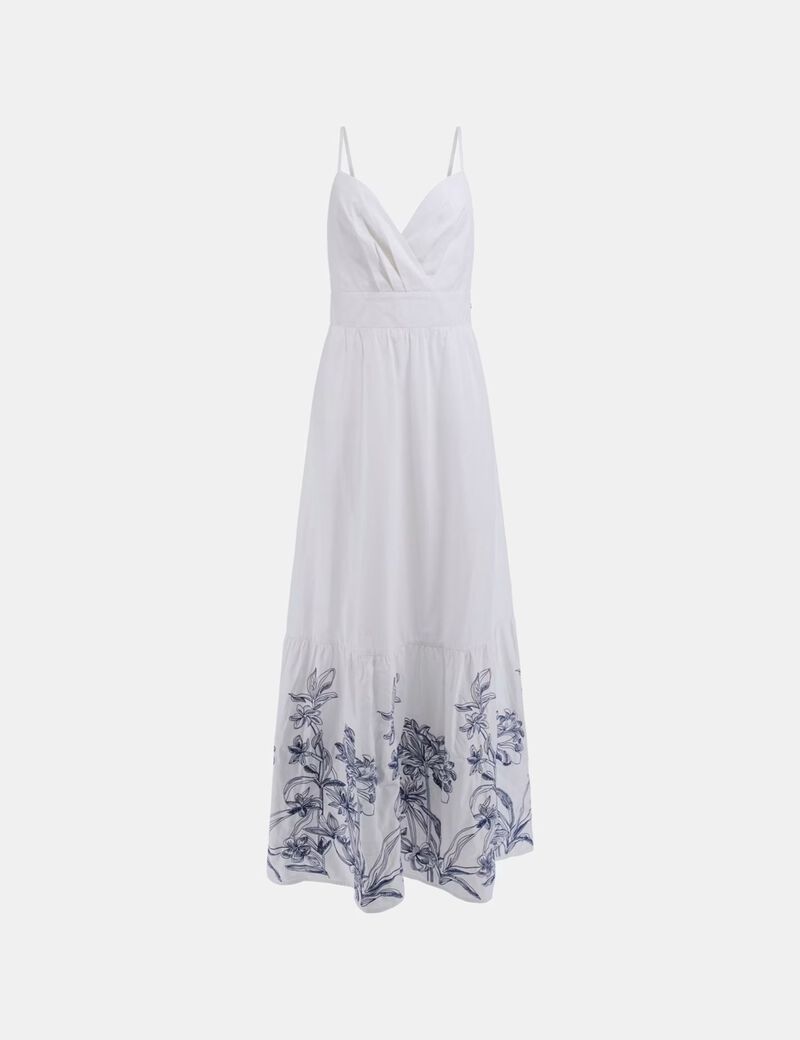 Embroidered long dress