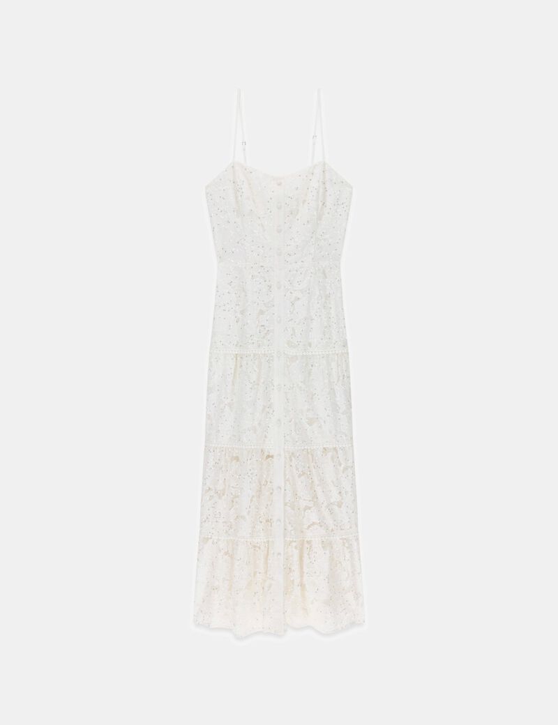 guess evelyn beaded lace dress