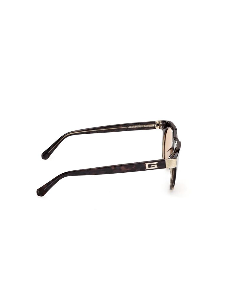 Round brown sunglasses