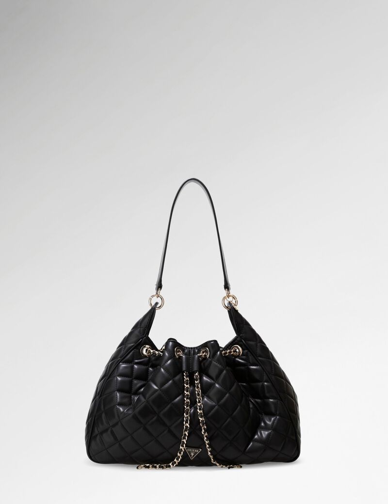 guess juliet quilted hobo bag