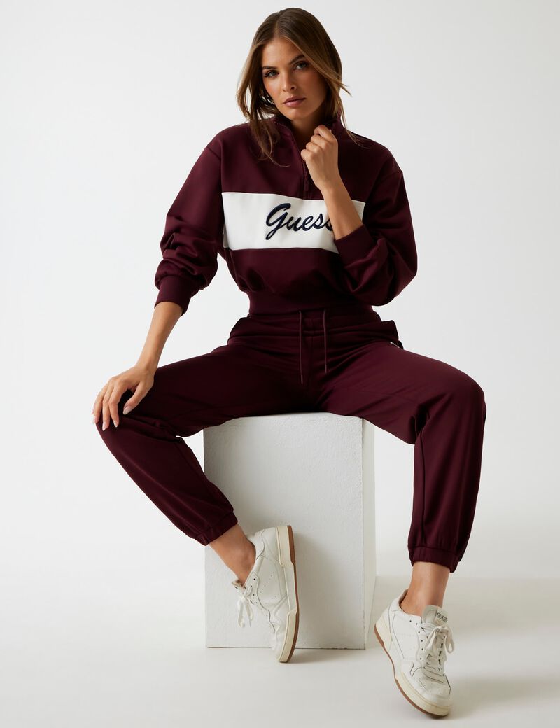 Logo half-zip sweatshirt