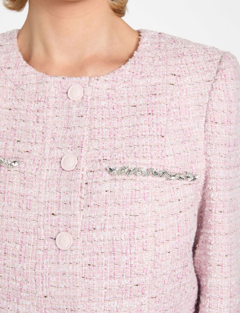 Wool-blend tweed jacket