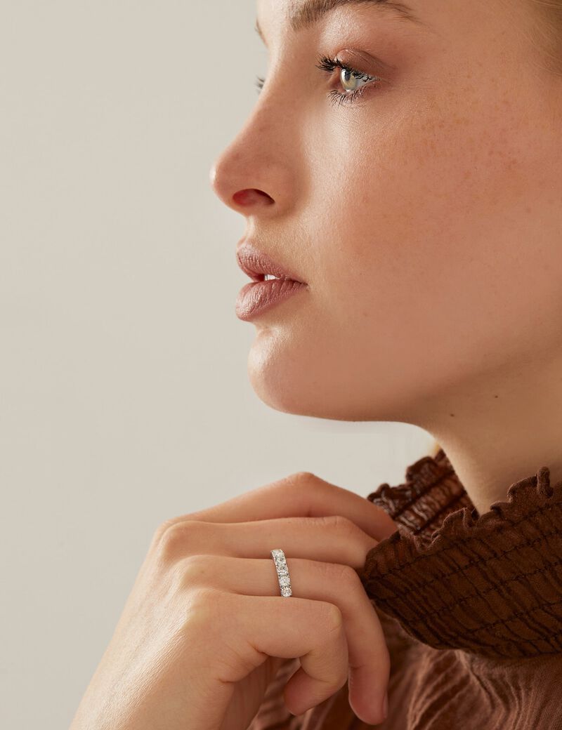 3Mm Front Pave Ring Rh