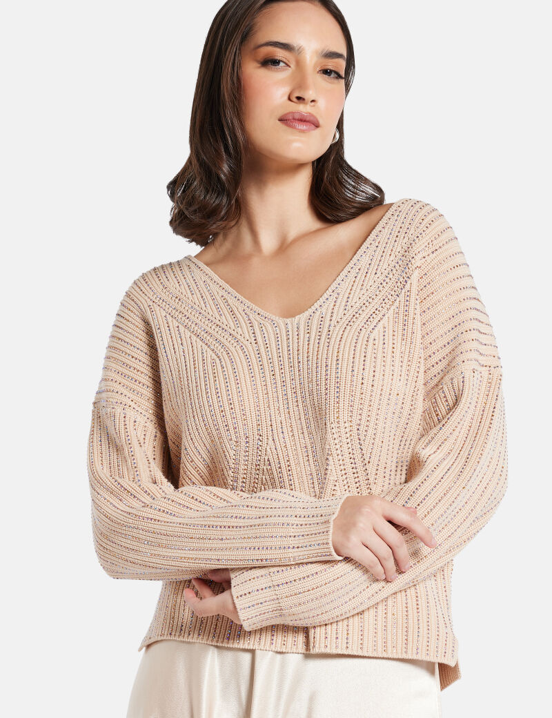 Rhinestone sweater