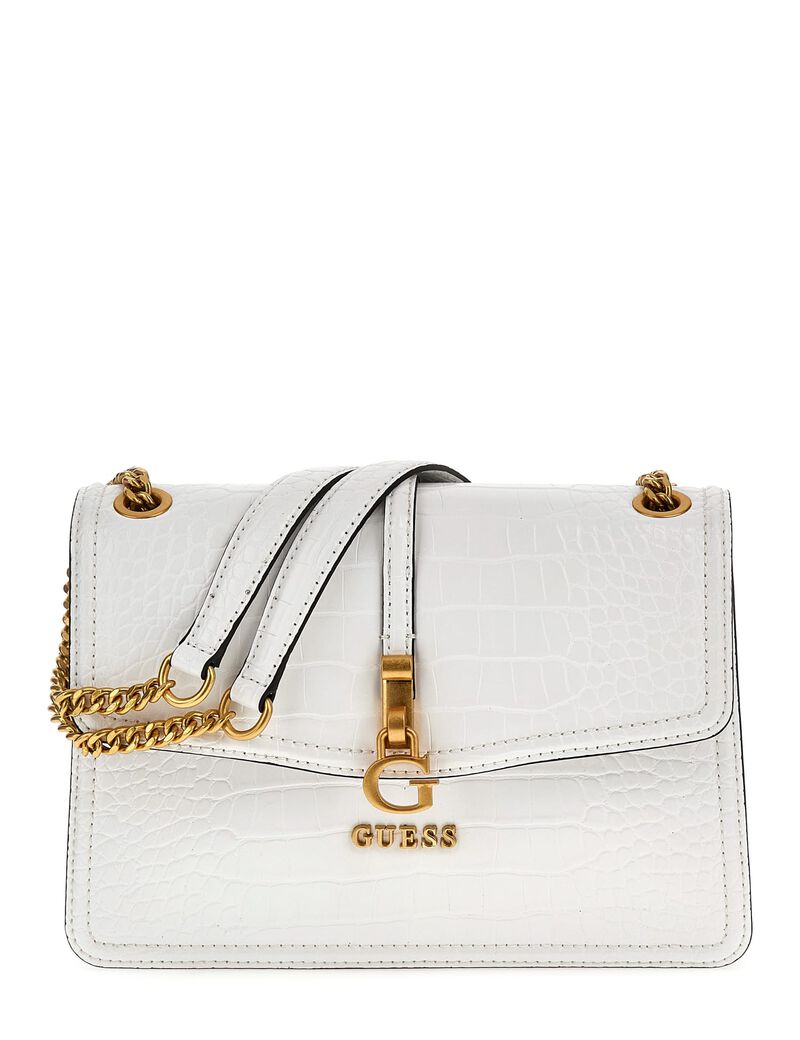 G James croc-look crossbody