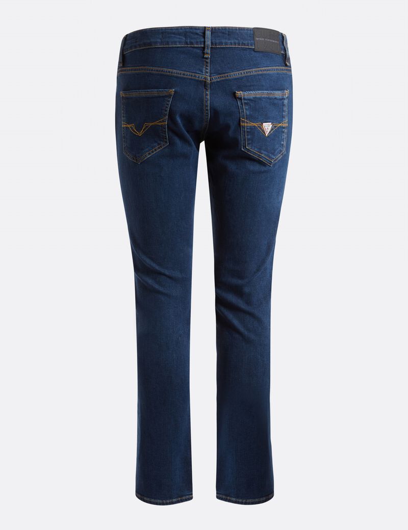 Dark Blue Tapered Jeans