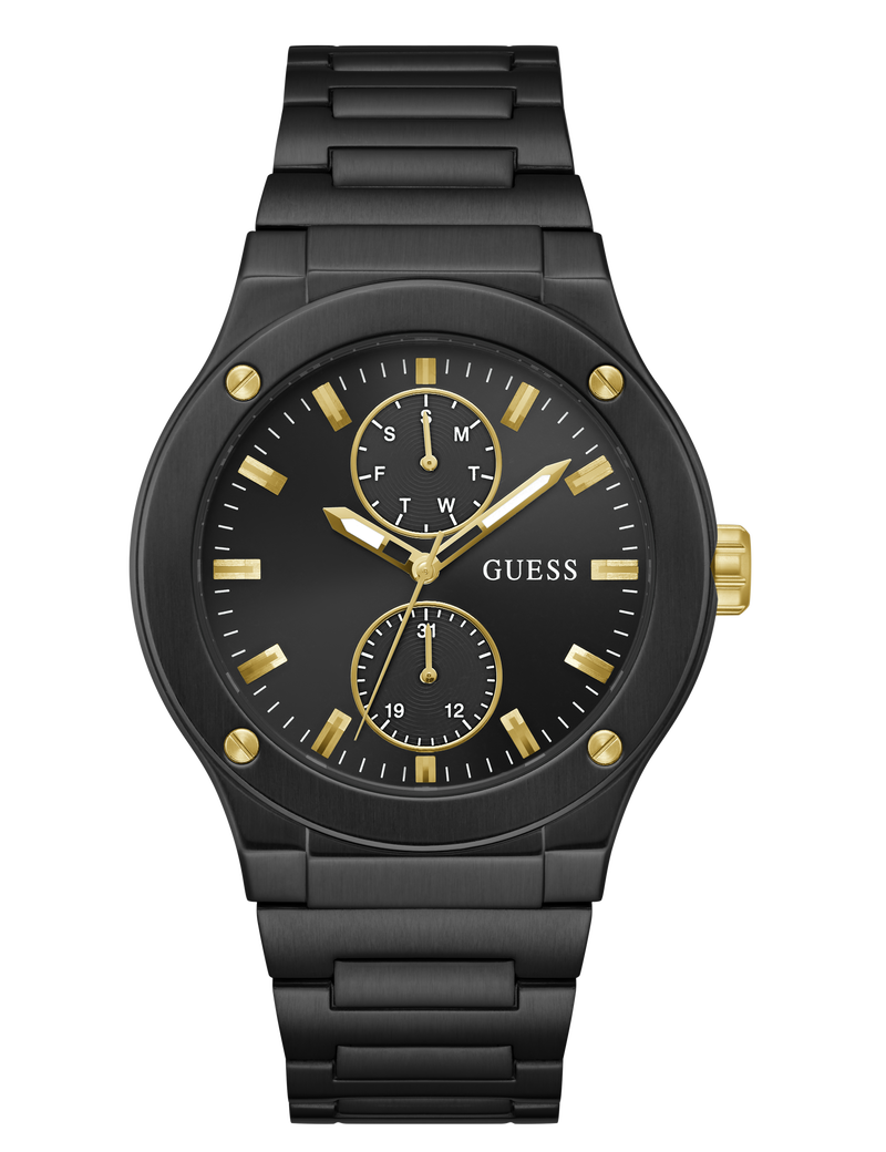 Mens Black Multi-function Watch