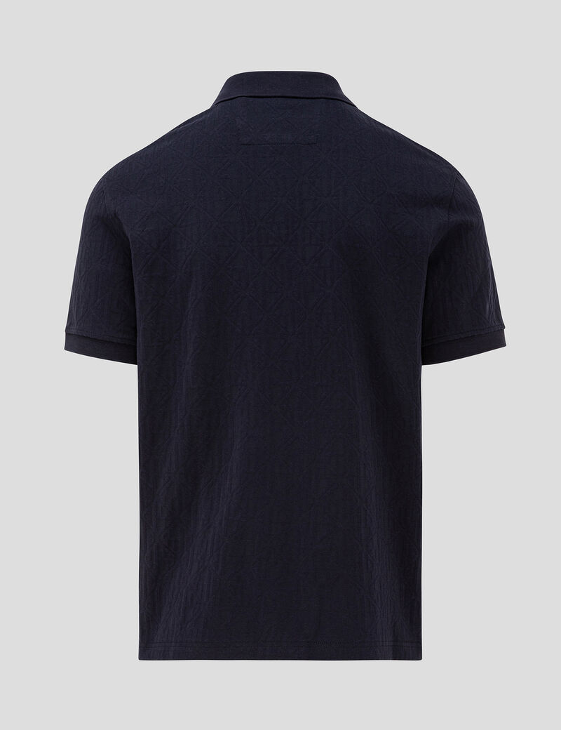 Jacquard allover polo tshirt