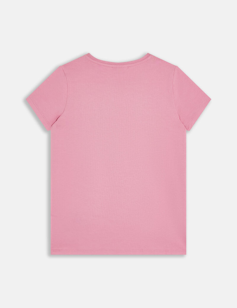 Front rhinestones logo t-shirt