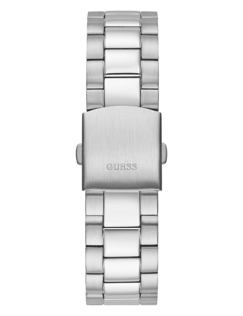 Steel watch with date function