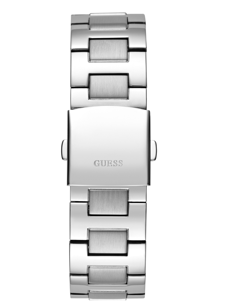 Mens Silver Tone Multi-function Watch