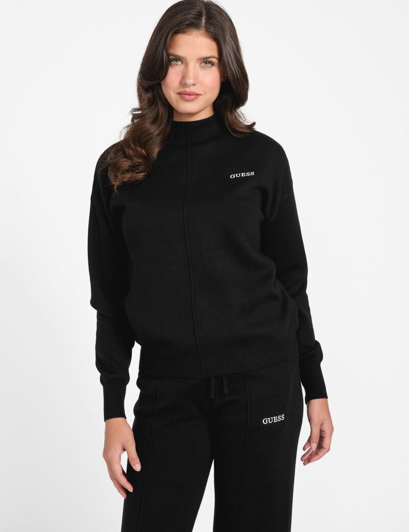 High neck sweatshirt