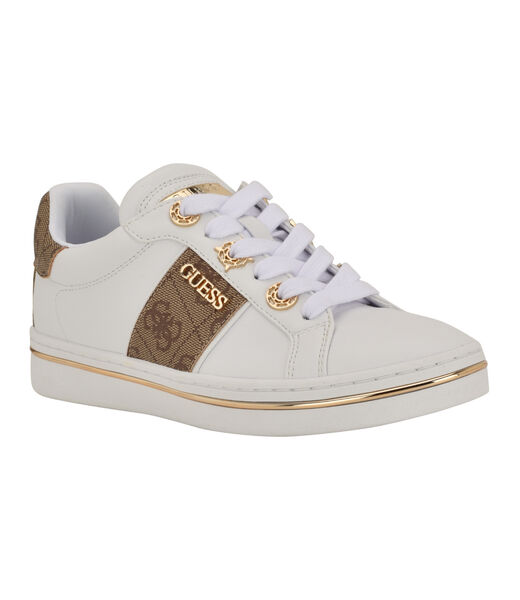 Stew Lace Up Low Profile Logo Detailed Sneaker