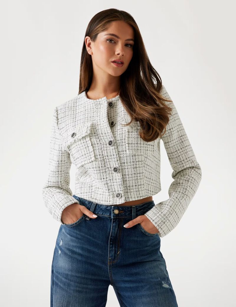 Tweed cropped jacket